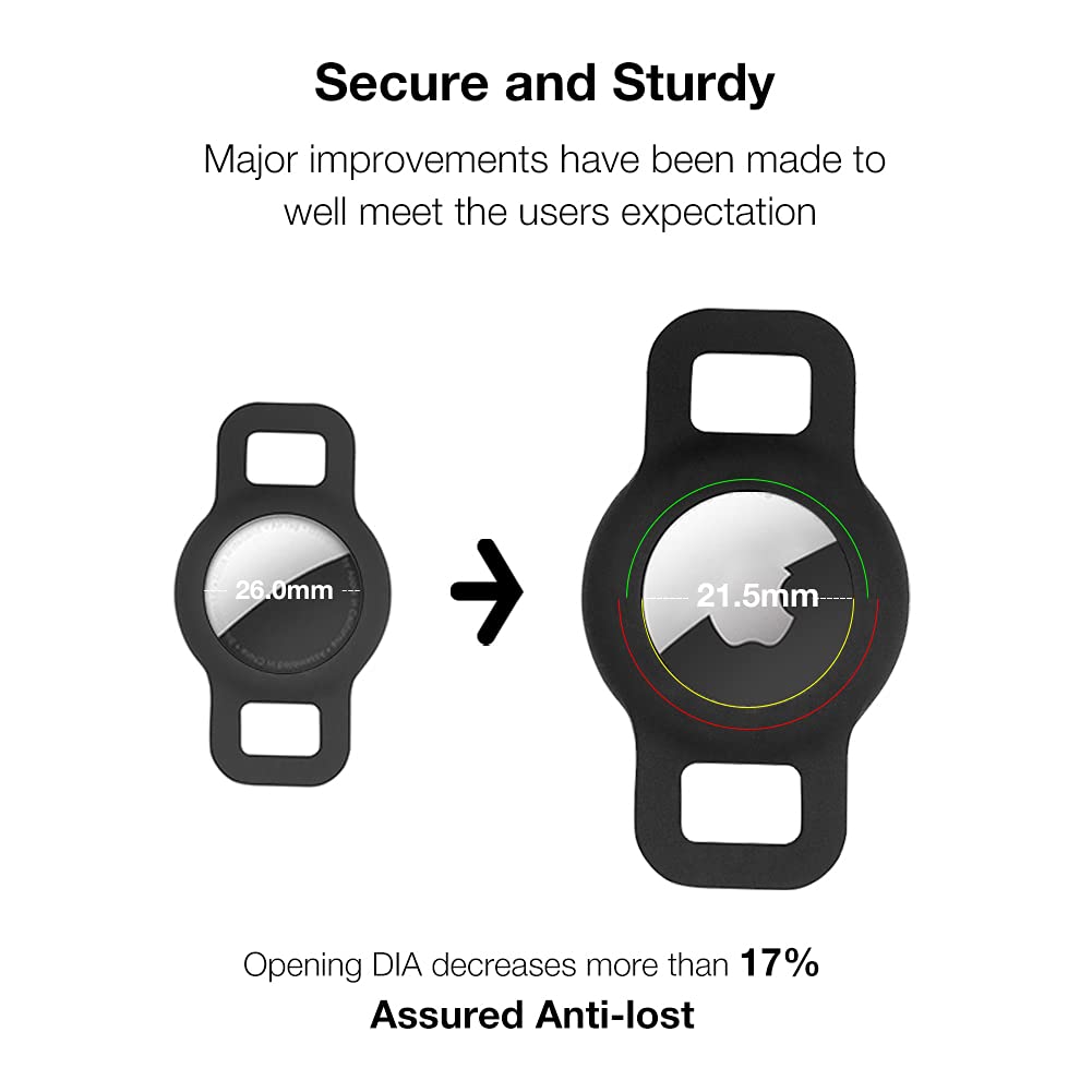 WHALEZON durable silicone Airtag holder provides protective, shock-resistant coverage.