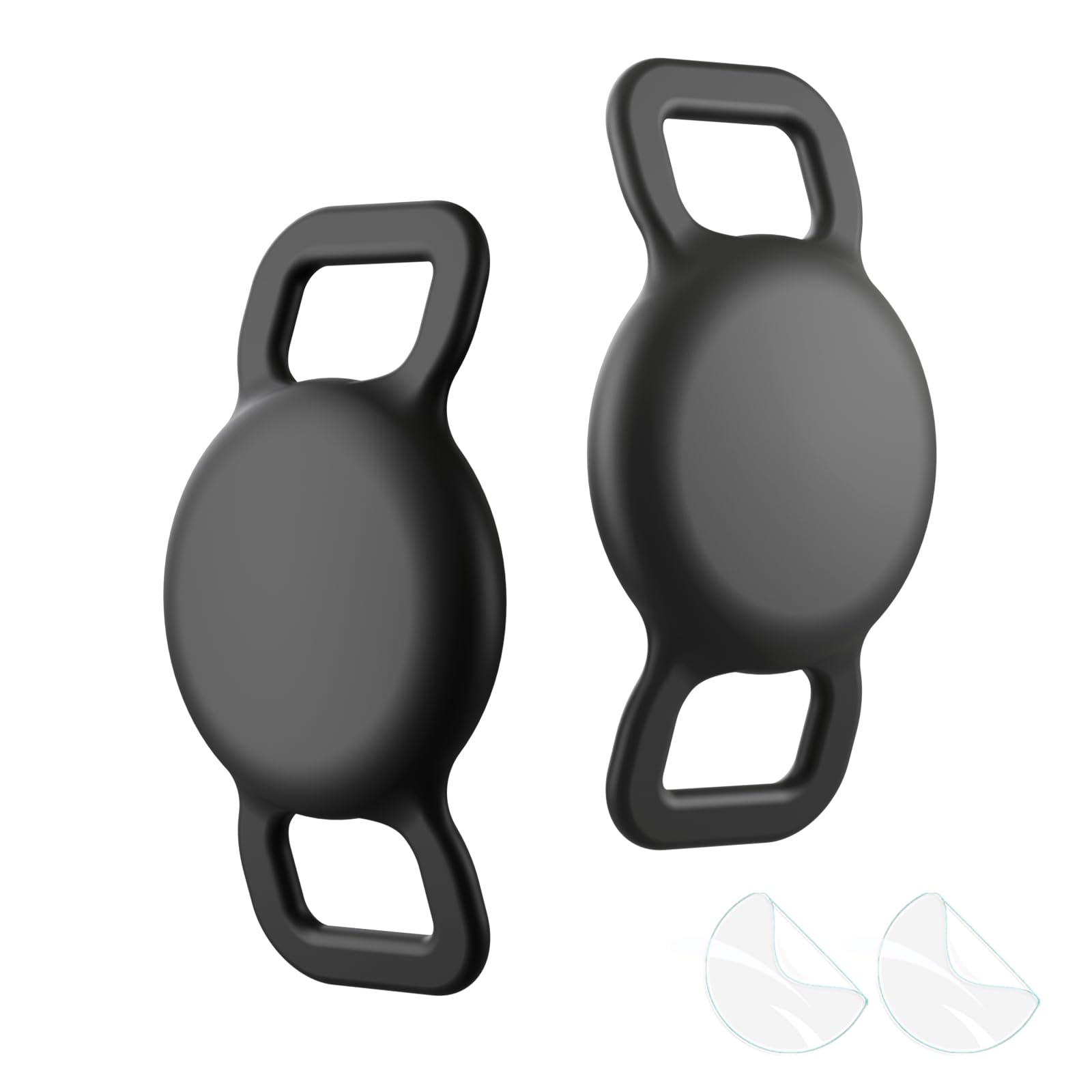 WHALEZON cat collar holder for AirTag shows a secure fit on small collars for safe tracking.