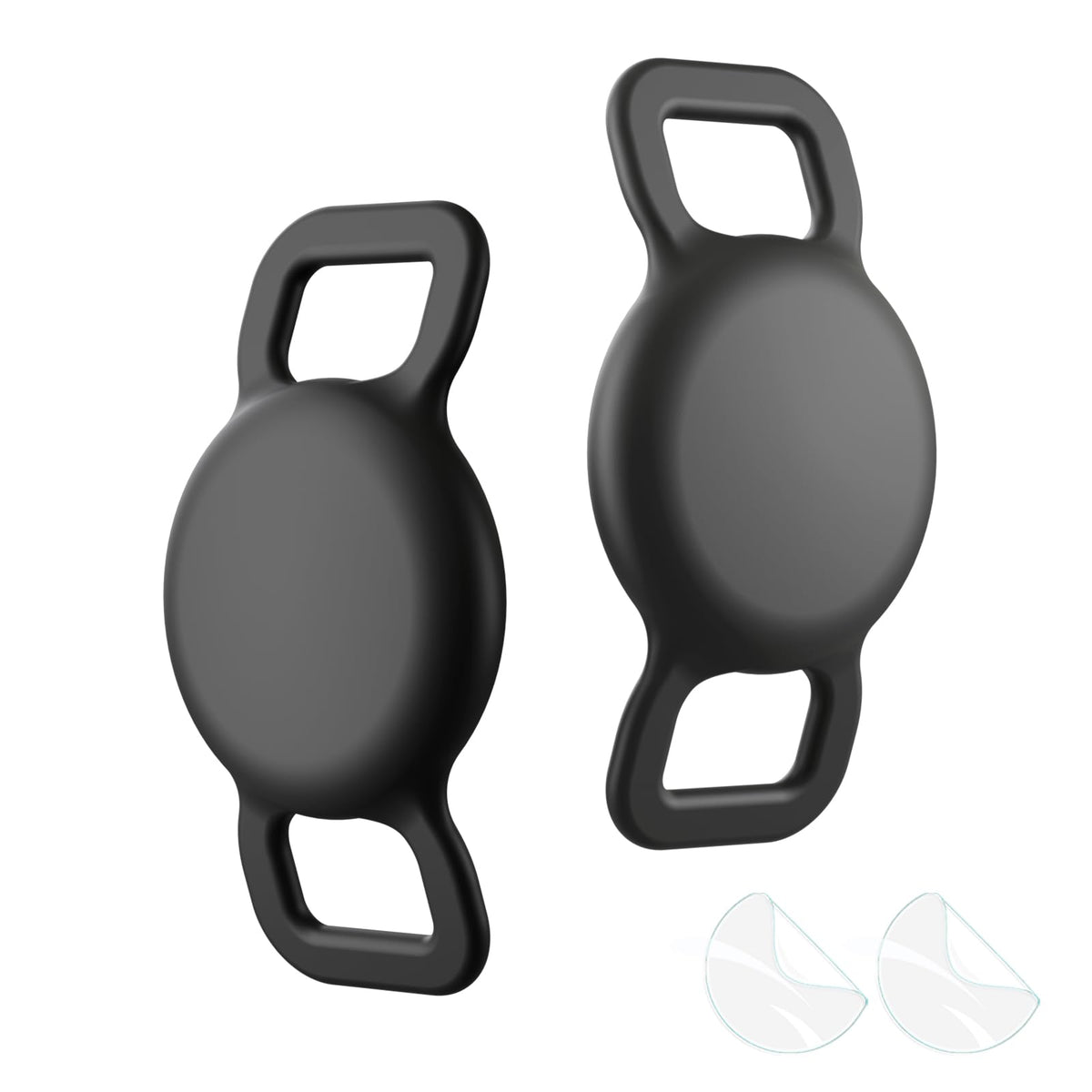 WHALEZON cat collar holder for AirTag shows a secure fit on small collars for safe tracking.