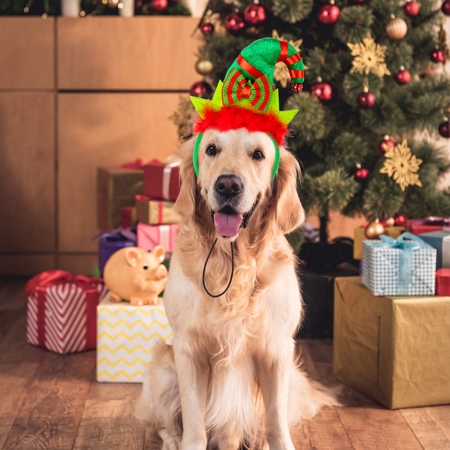 Whaline elf-themed headwear ideal for festive dog or cat cosplay