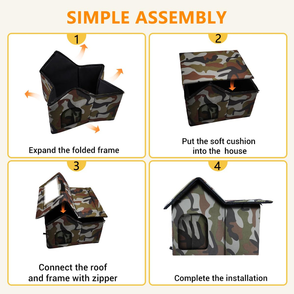 WHDPETS camouflage design blends with surroundings for safety outdoors