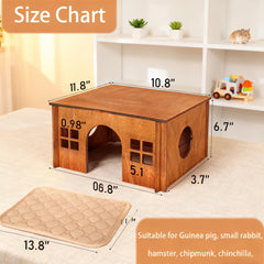 WHEARTED hamster hideout entrance invites quick, interactive activity.