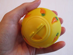 Wheeky Treat Ball small-pets-action shows pet pushing and rolling during enrichment play