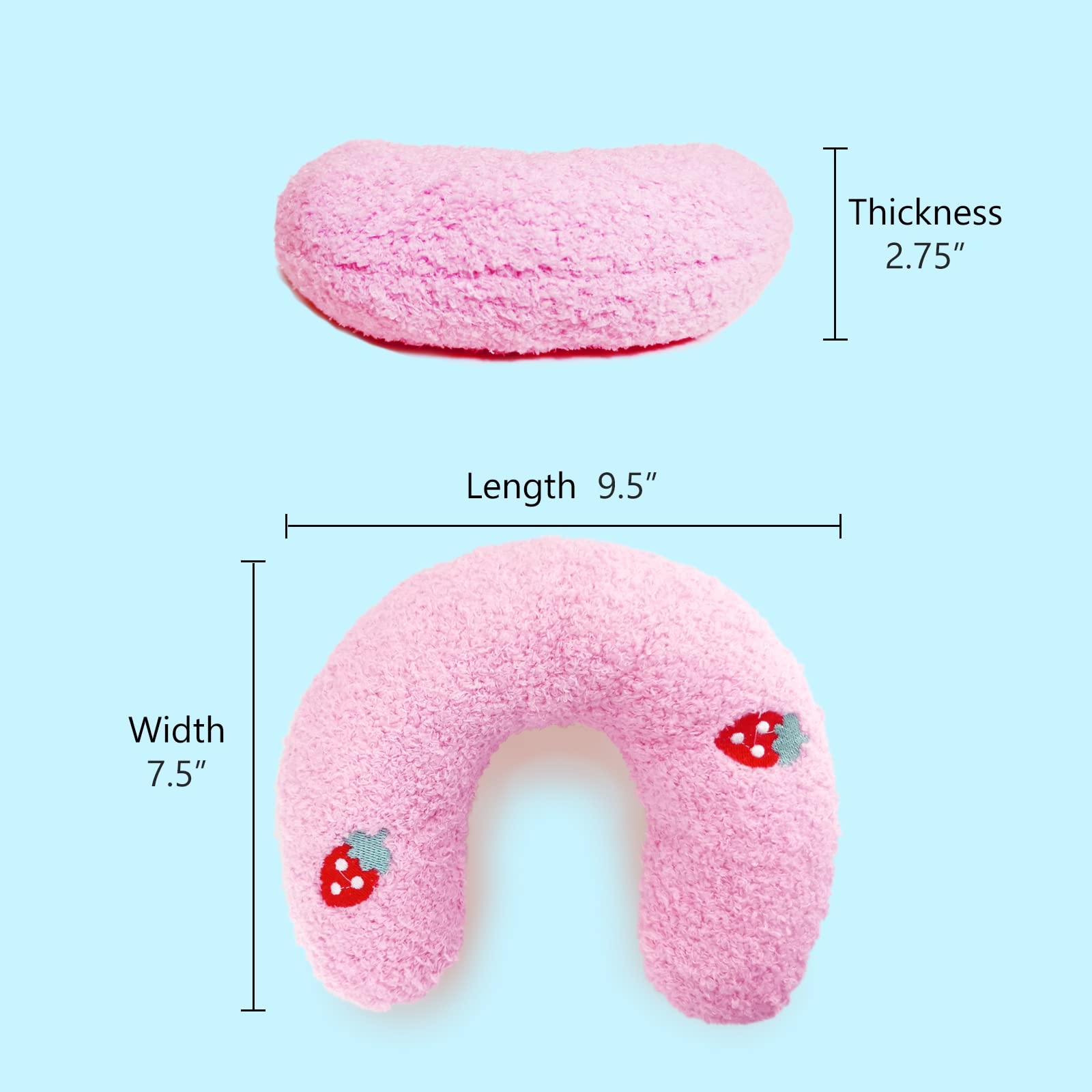 Whimsicalfox Cat Pillow donut shape neck support during rest.