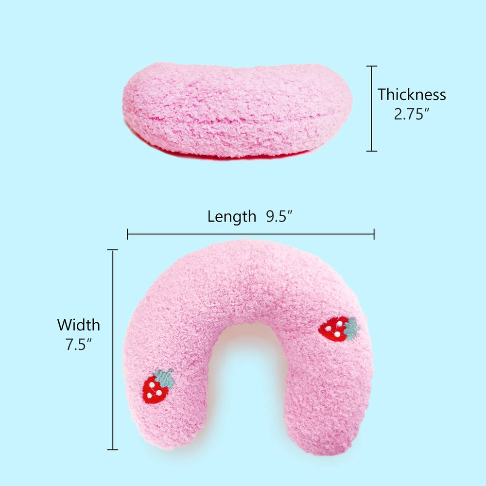 Whimsicalfox Cat Pillow donut shape neck support during rest.