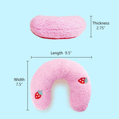 Whimsicalfox Cat Pillow donut shape neck support during rest.