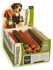 Whimzees Dental Stix X-Large pack-shot showing long-lasting chews for healthier teeth.