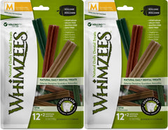 Whimzees Stix medium dog dental treat 2-pack for 25-40 lb dogs