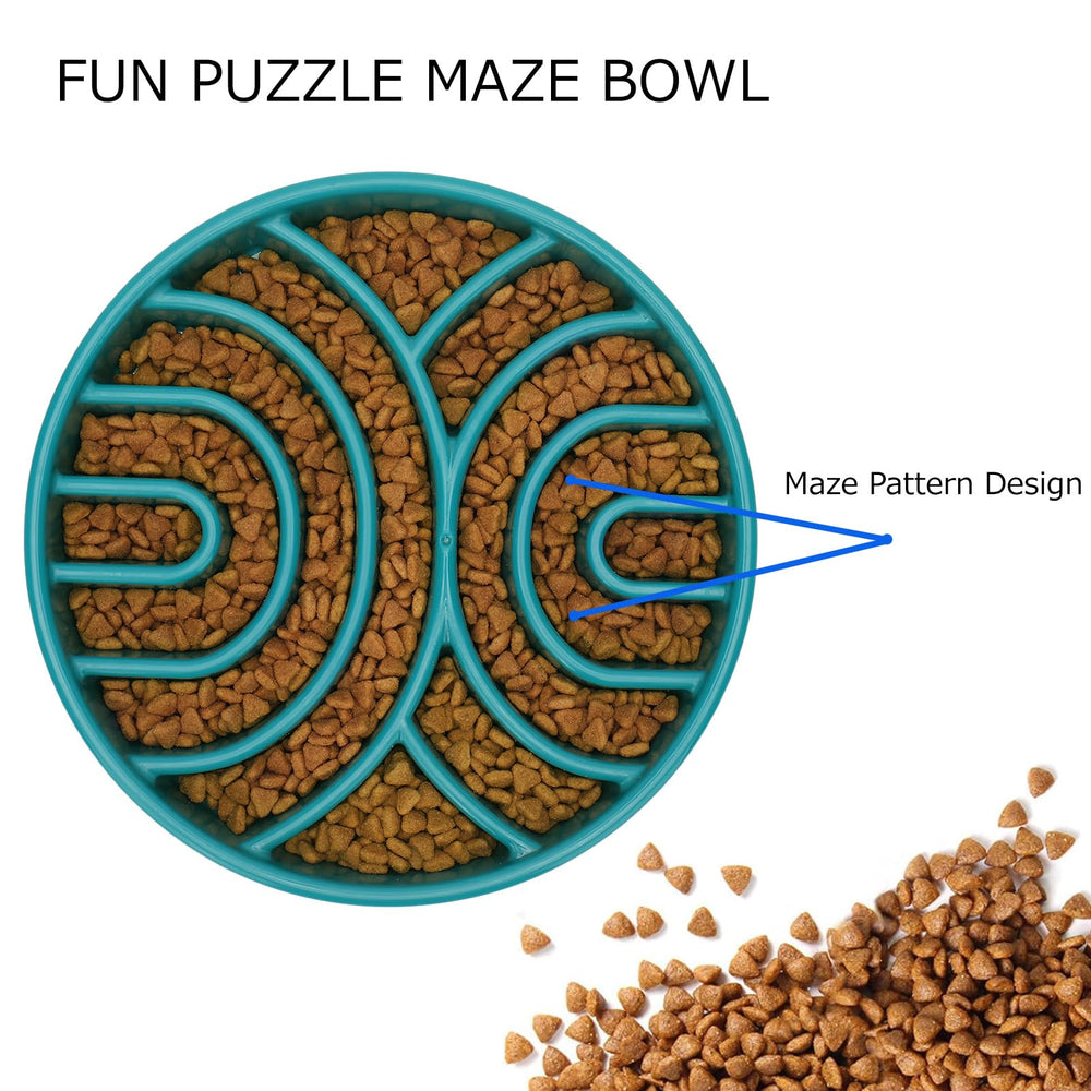 WHIPPY slow feeder bowl anti-slip bottom demonstrates secure placement during meals
