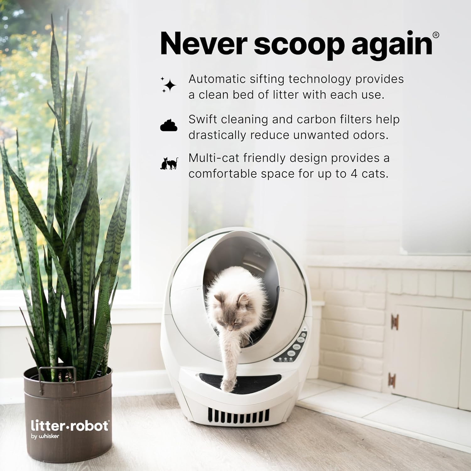 Whisker Litter-Robot 3 carbon filter hooks show easy replacement and secure fit