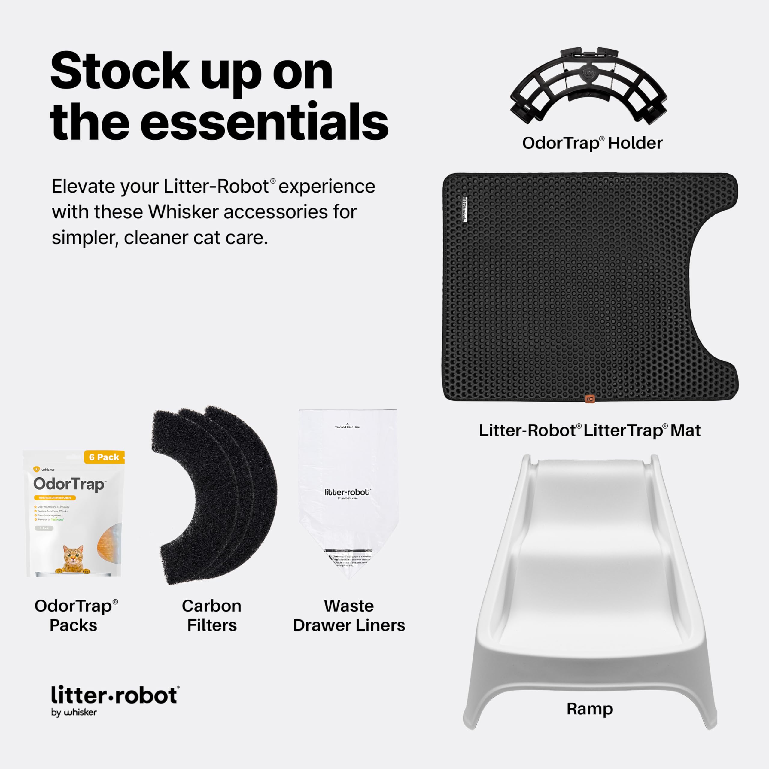 Whisker Litter-Robot 4 six-pack package highlights value and freshness
