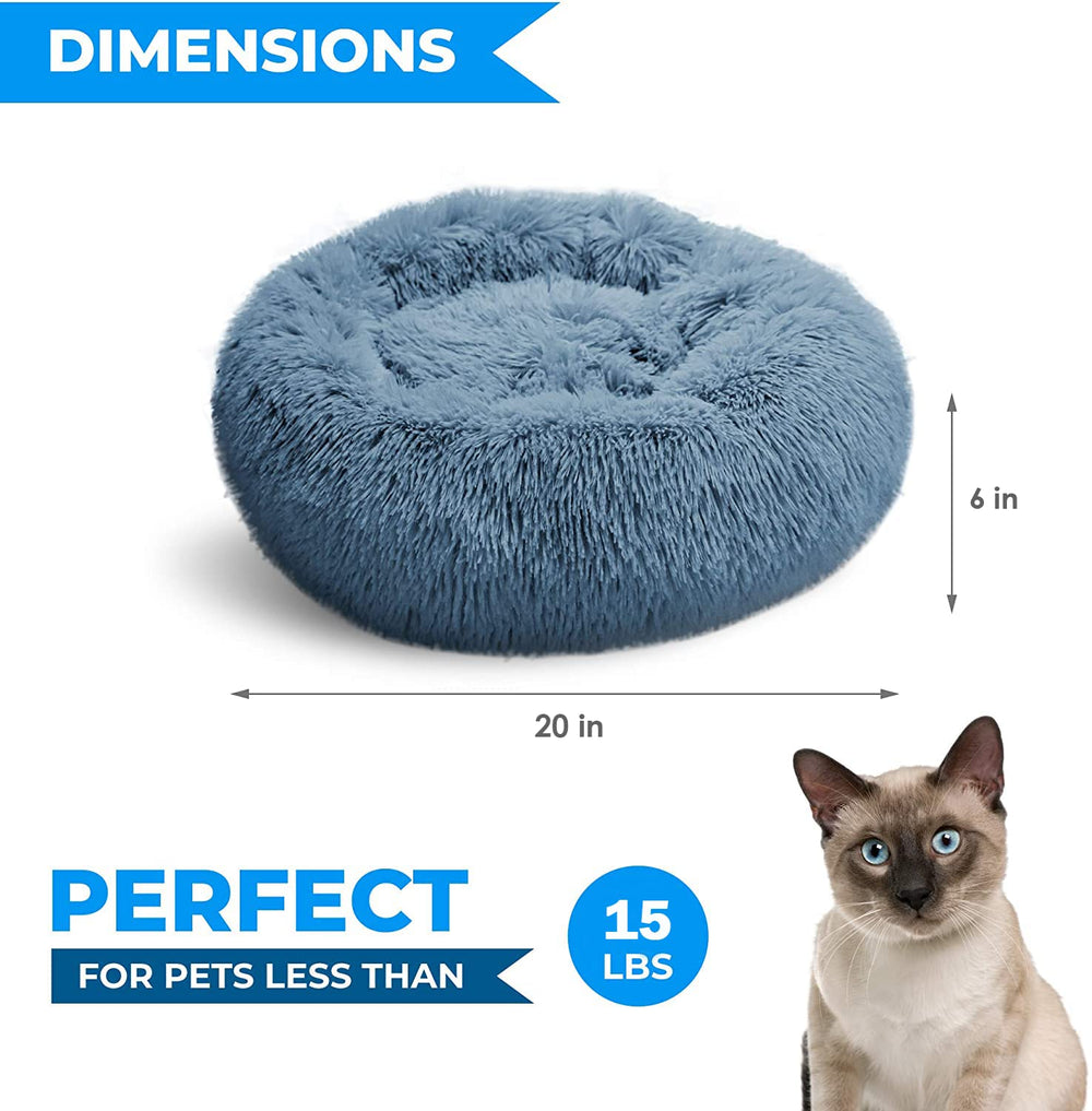 Whiskers & Friends cat bed donut design closeup for nesting security