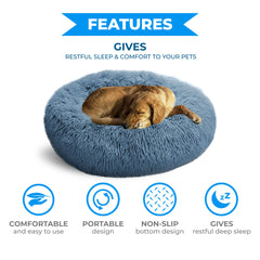 Whiskers & Friends raised-walls bed designed to help pets feel secure and supported.