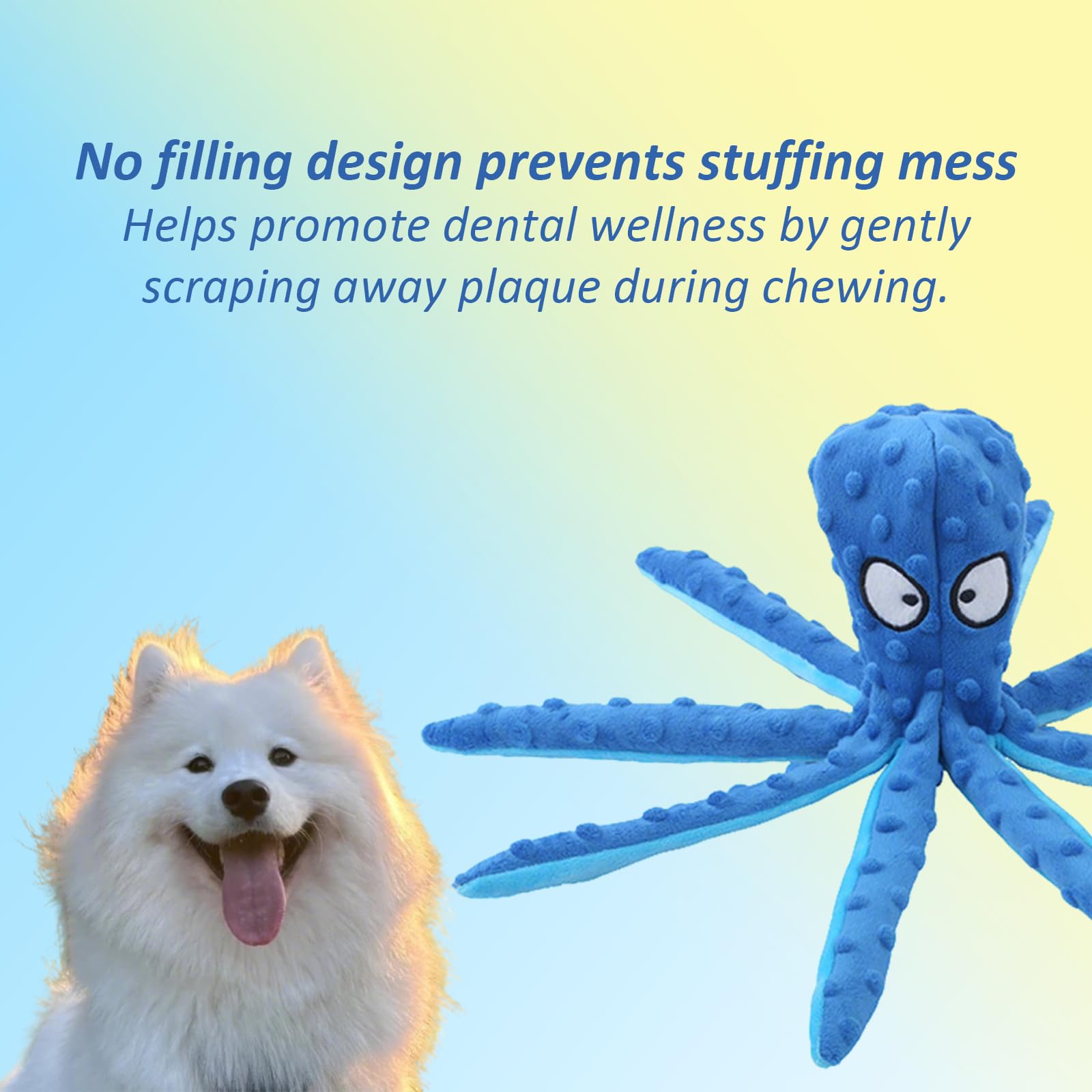 Whiskerspot Octopus Toy suits all dog sizes for versatile play