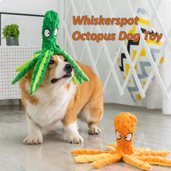 Whiskerspot Octopus Toy's rip-resistant fabric endures aggressive chewing adventures