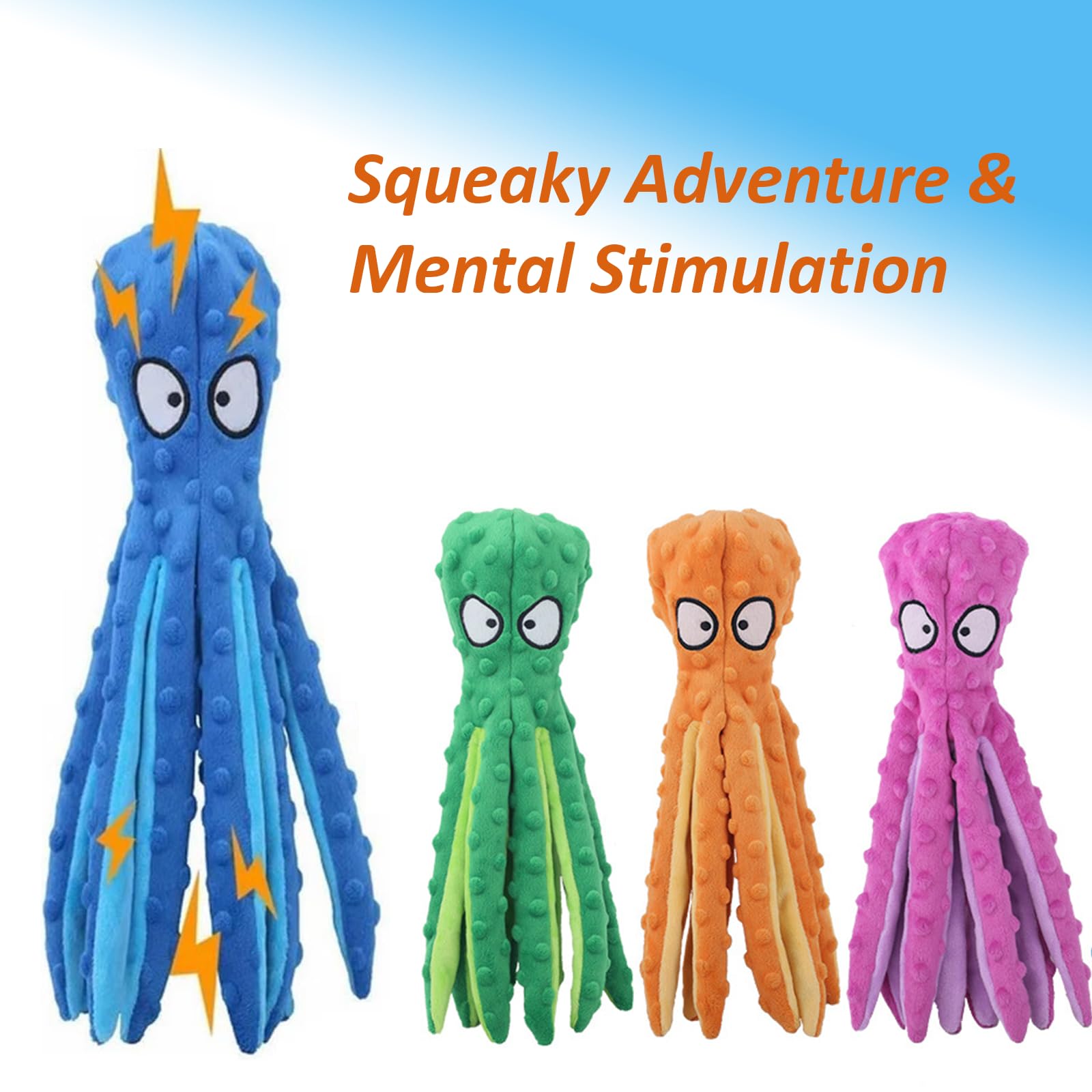 Whiskerspot Octopus Toy tear-resistant fabric for durable chew sessions.