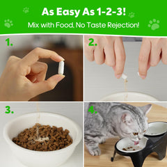 Whiskopia hairball relief scoop with measured serving for consistency