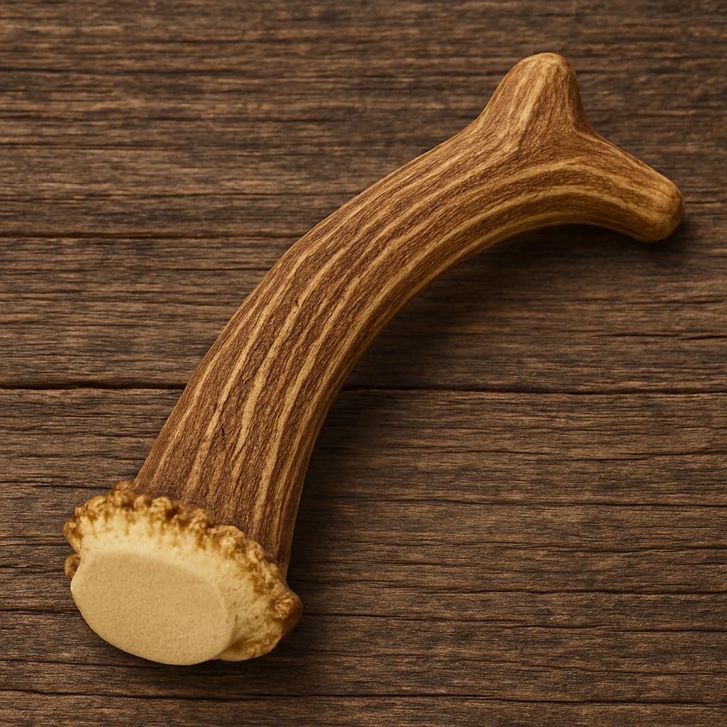 WhiteTail Naturals deer antler chew with natural shed quality for durable chewing