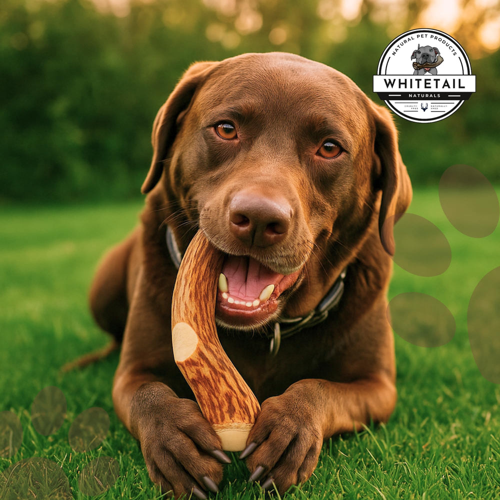 WhiteTail Naturals deer antler chew contains minerals like calcium and zinc