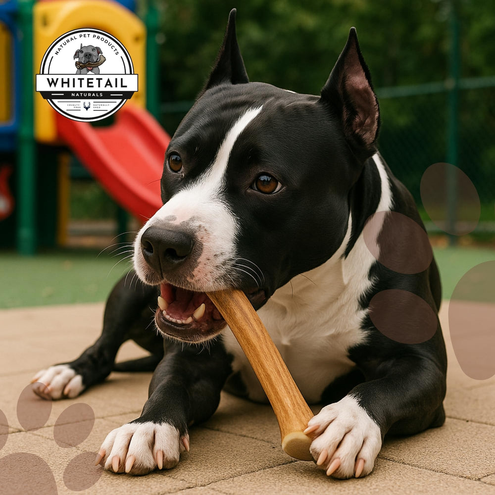 WhiteTail Naturals antlers may help redirect chewing and support calm moments.