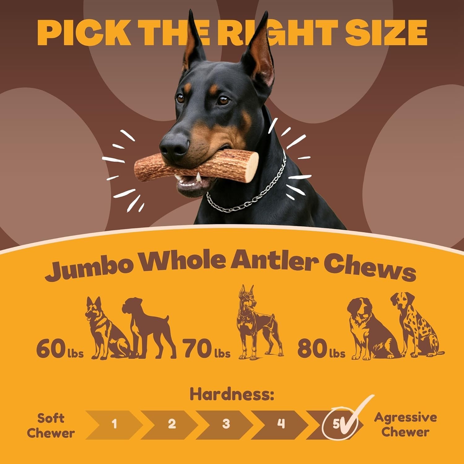 WhiteTail Naturals odorless antler emphasizes clean indoor use and reduced mess.