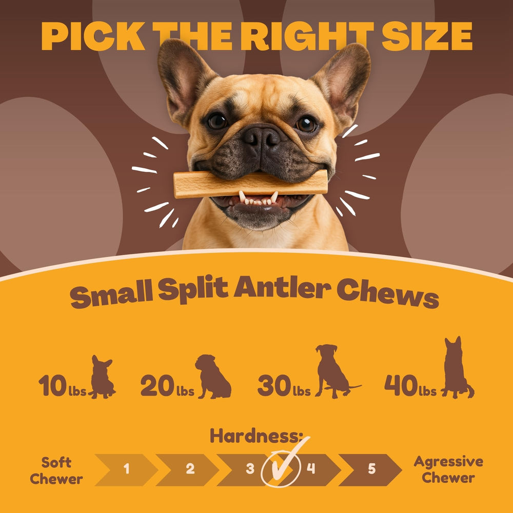 WhiteTail Naturals odorless dog chews for indoor use—mess-free with no lingering smell
