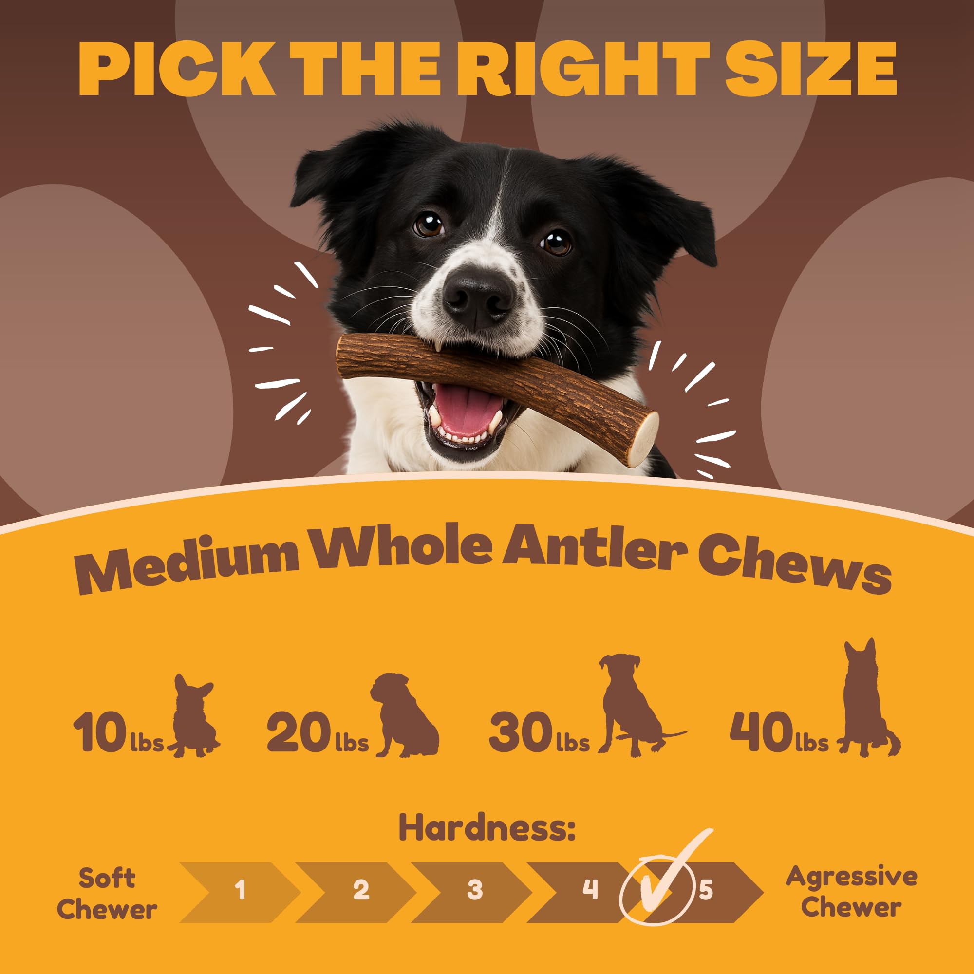WhiteTail Naturals odorless, mess-free antler for indoor use.