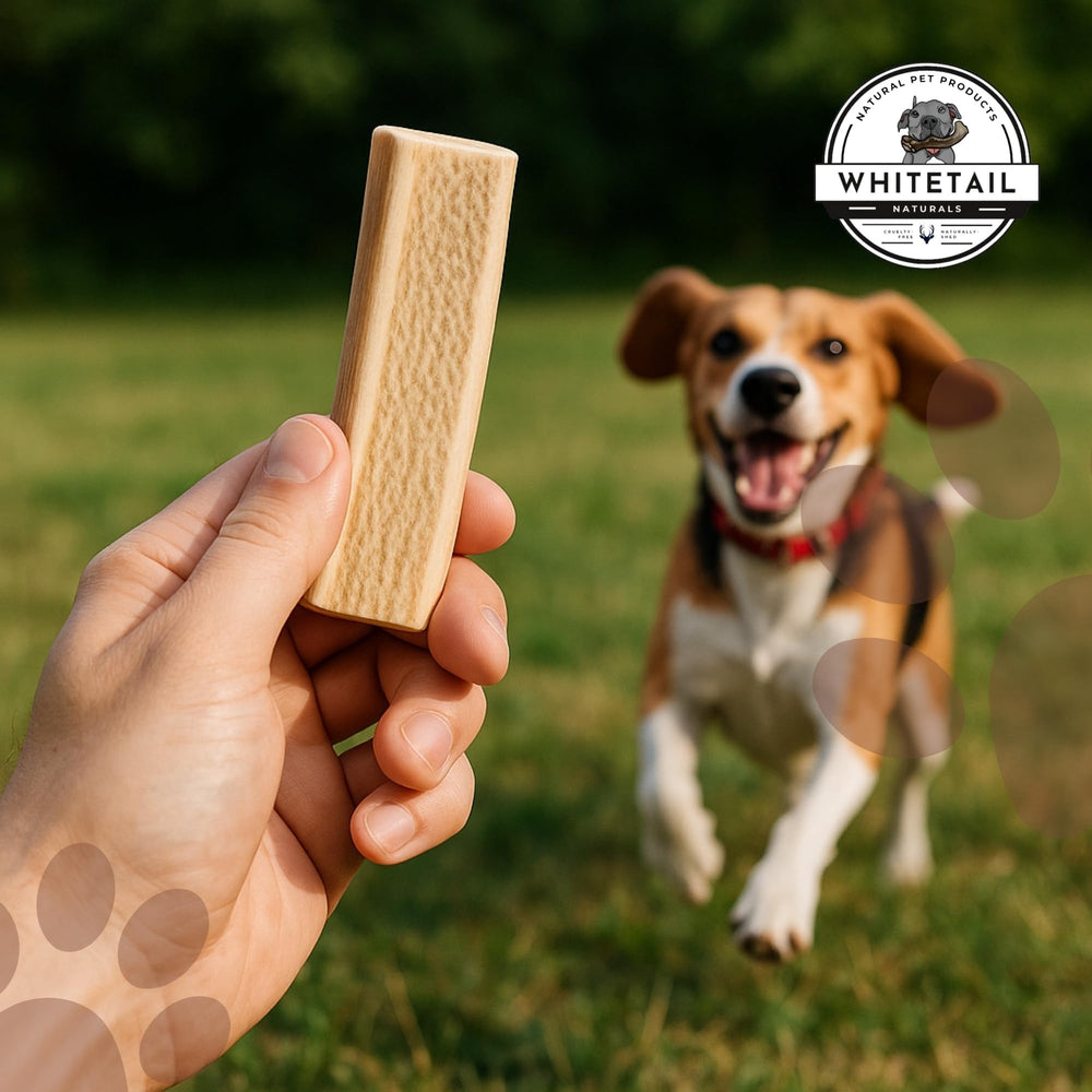 WhiteTail Naturals Texas-made antlers—hand-selected Grade A horns for pets