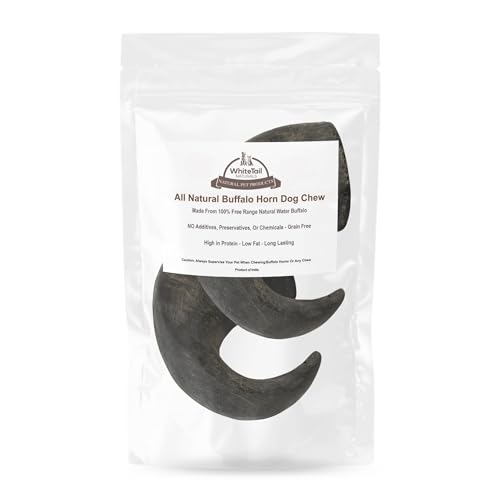 WhiteTail Naturals buffalo horns for dogs natural grain-free chewing