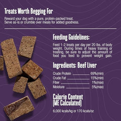Whole Life Pet Products freeze-dried liver packaging shows USA-made quality and simple ingredient transparency