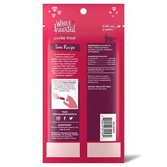 WholeHearted Tuna Purée Tubes squeezed for easy, mess-free cat feeding.