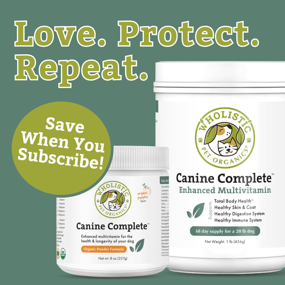 Wholistic Pet Organics Canine Complete probiotics-digestive-health supports gut comfort