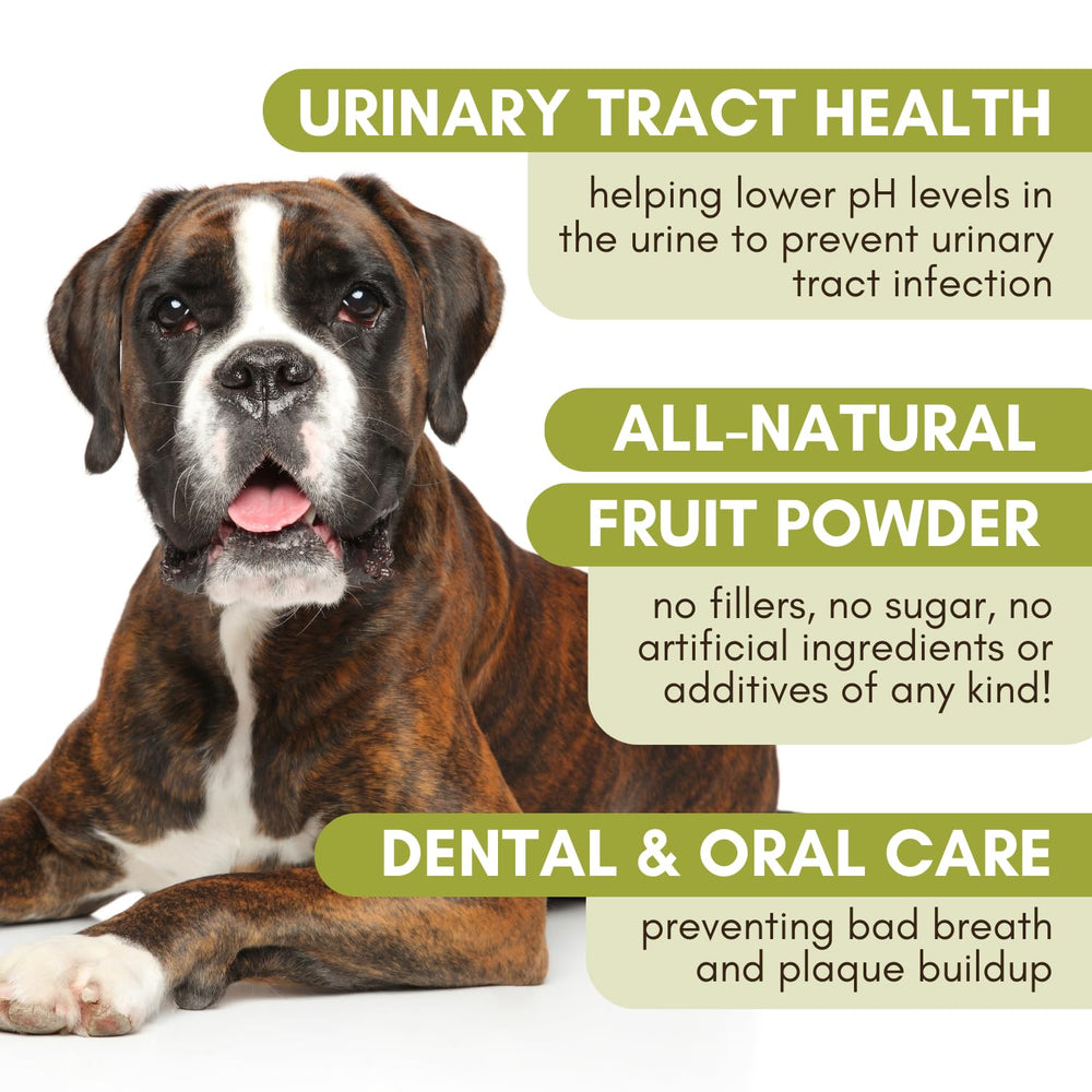 Wholistic Pet Organics WholeCran Intense measuring scoop enables accurate dosing