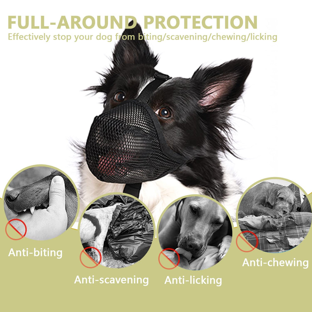 Whongkidz muzzle with adjustable straps and quick-release buckle enables easy on-off.