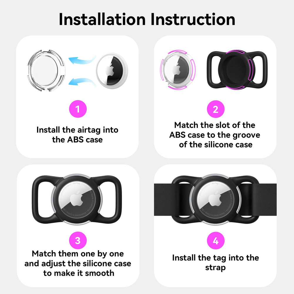 WhoseID AirTag case attached to a backpack for travel