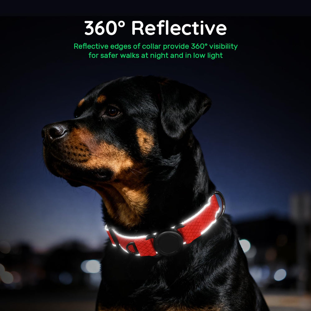 WhoseID Airtag Dog Collar adjustable strap for perfect fit