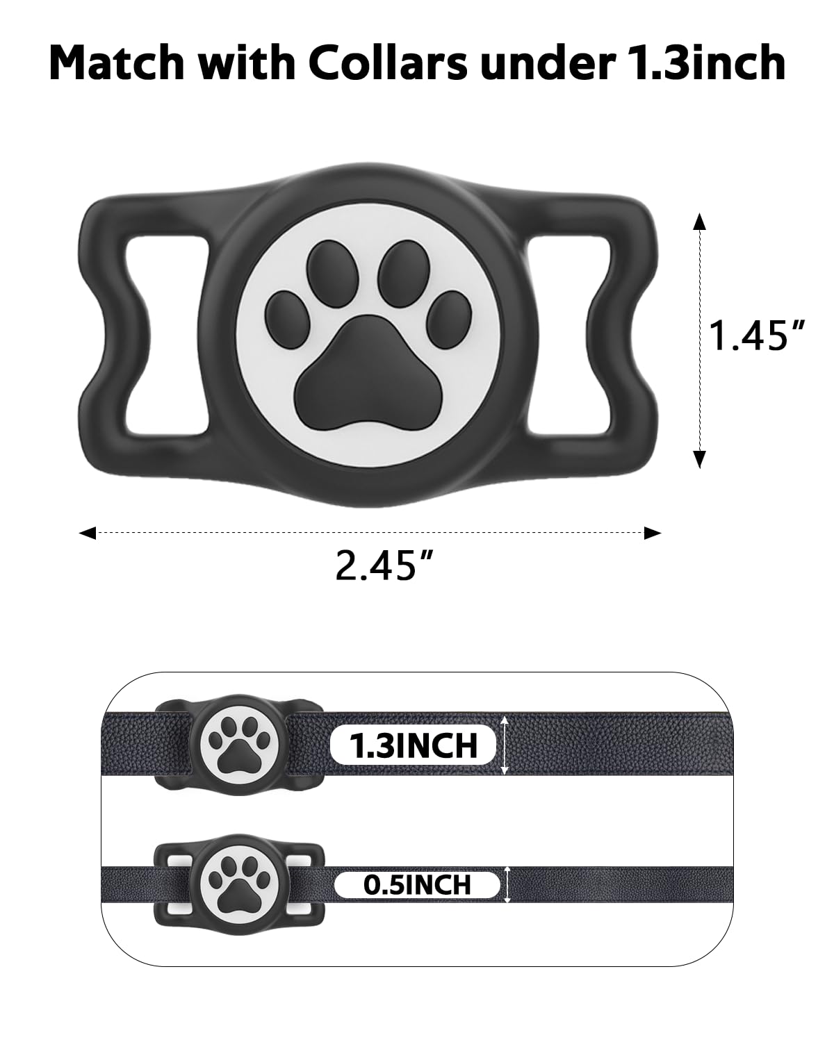 WhoseID pet collar attachment demonstrates versatile dog and cat use.