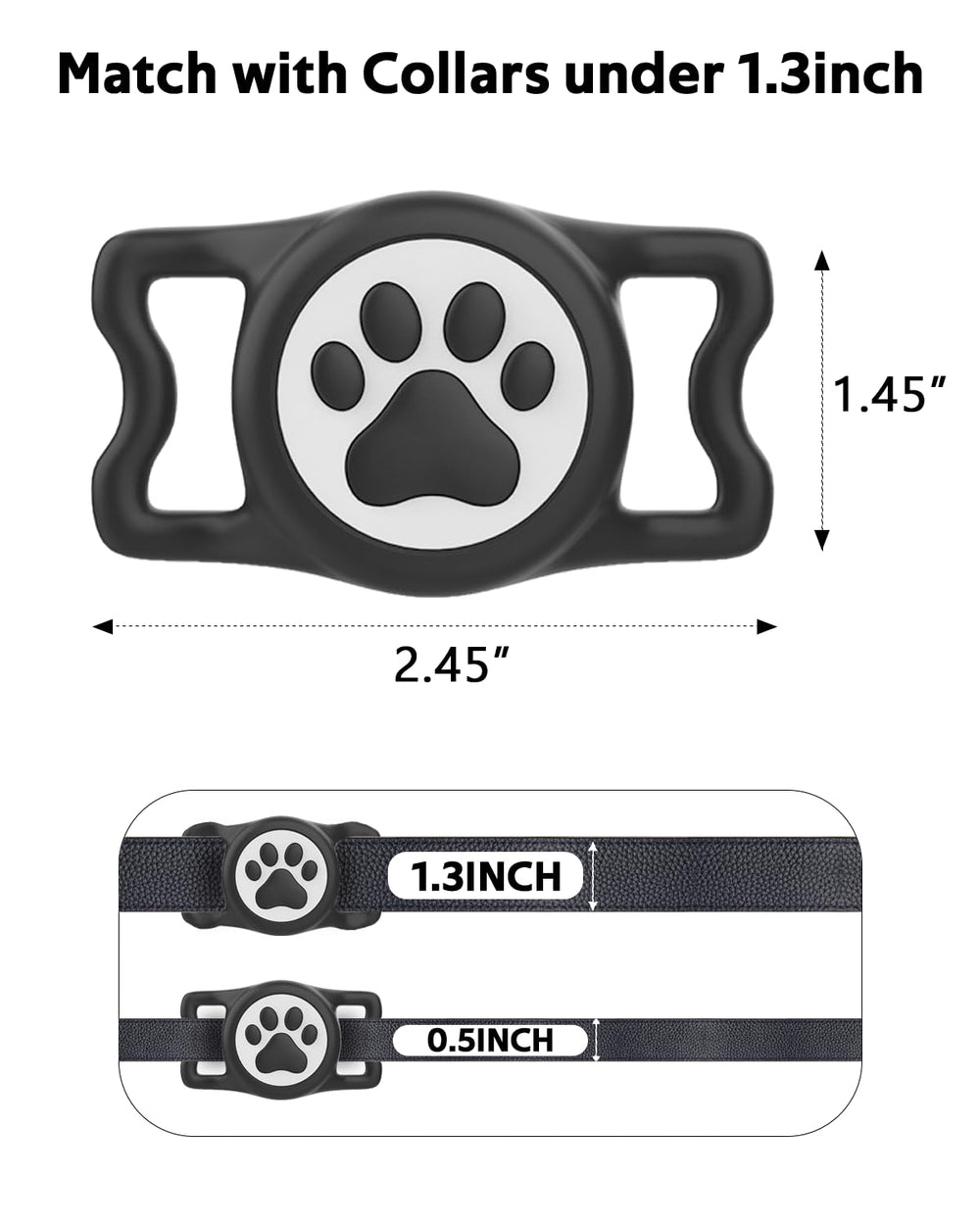 WhoseID pet collar attachment demonstrates versatile dog and cat use.