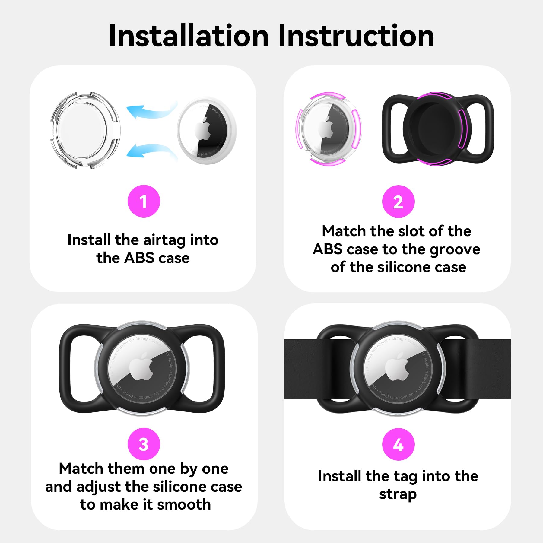 WhoseID airTag-holder luggage-backpack-attachment keeps trackers accessible during travel.