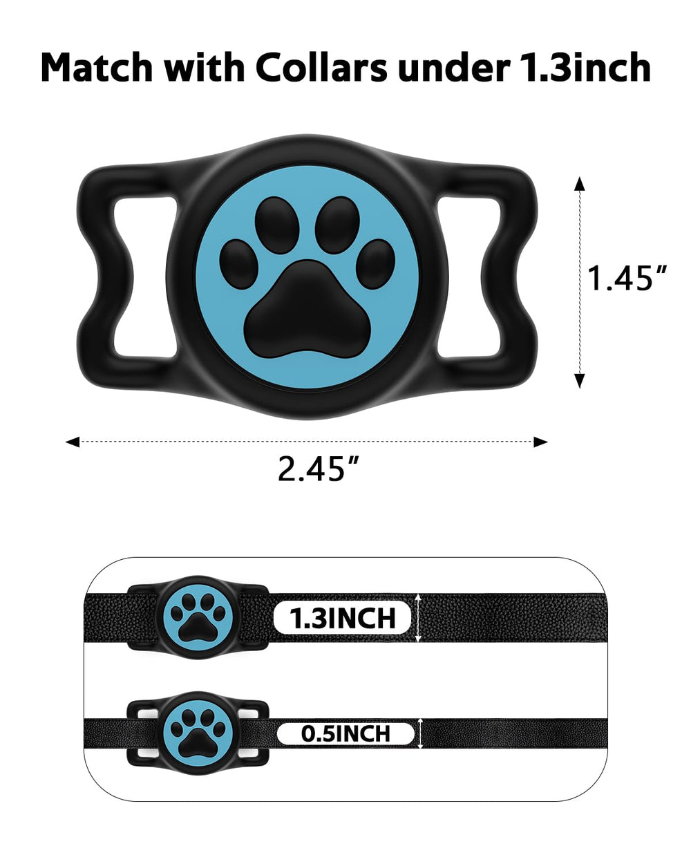 WhoseID IP68 waterproof tag holder keeping tag safe during water play