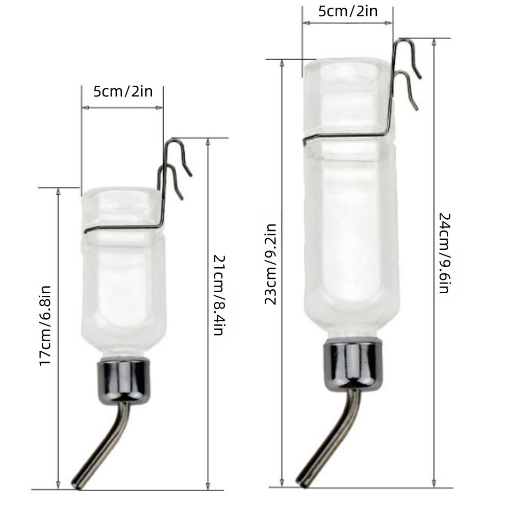WHZAZGW drip free automatic water feeder reduces cage spills.