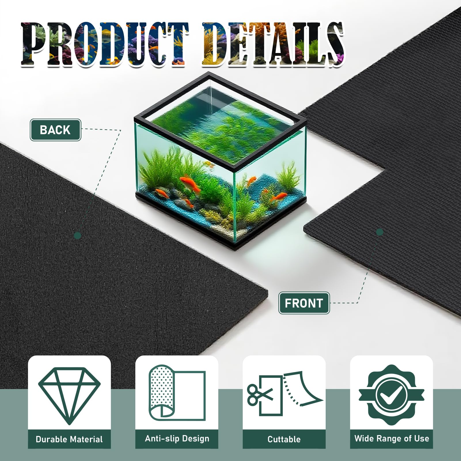 Wibeelee leveling pad waterproof surface keeps spills from reaching furniture.