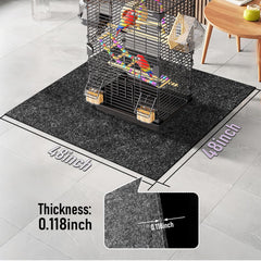 Wibeelee bird cage mat absorbent surface close-up highlights moisture control and cleaner floors.