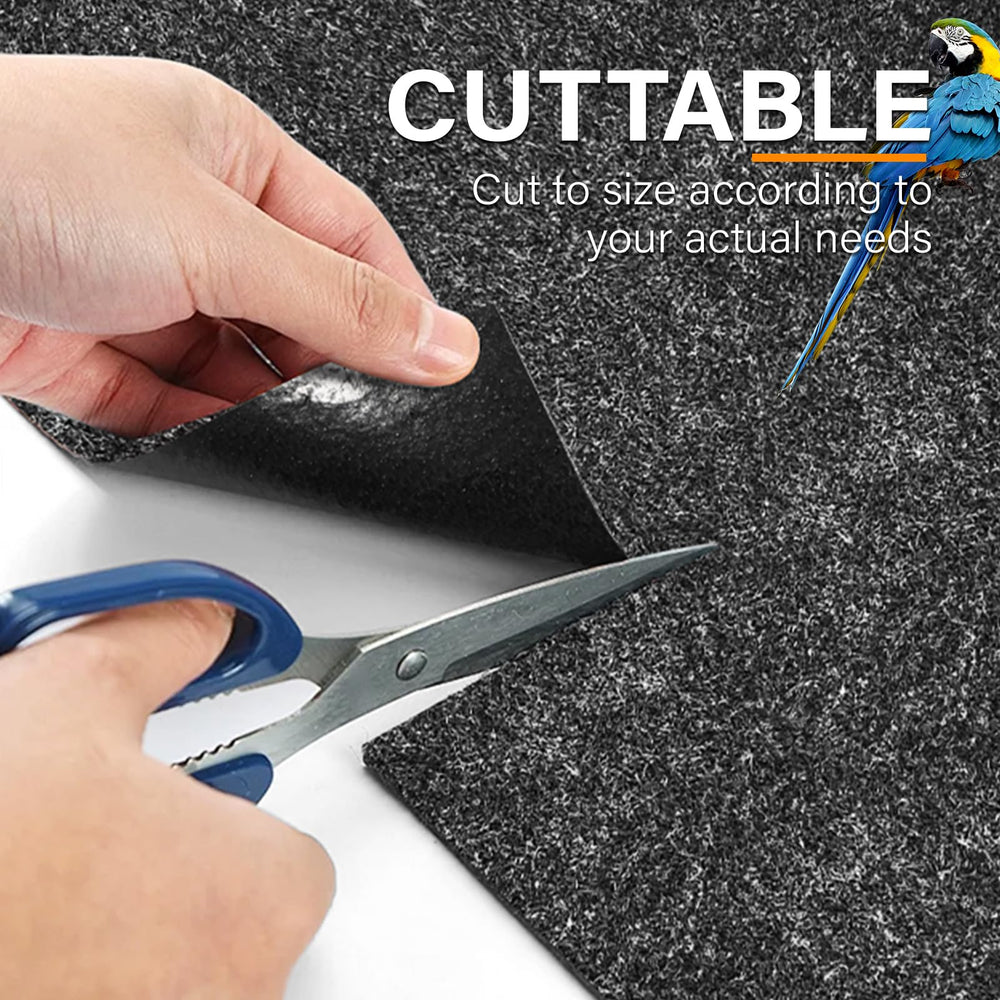 Wibeelee bird cage mat trim-to-fit edge for easy cage customization.