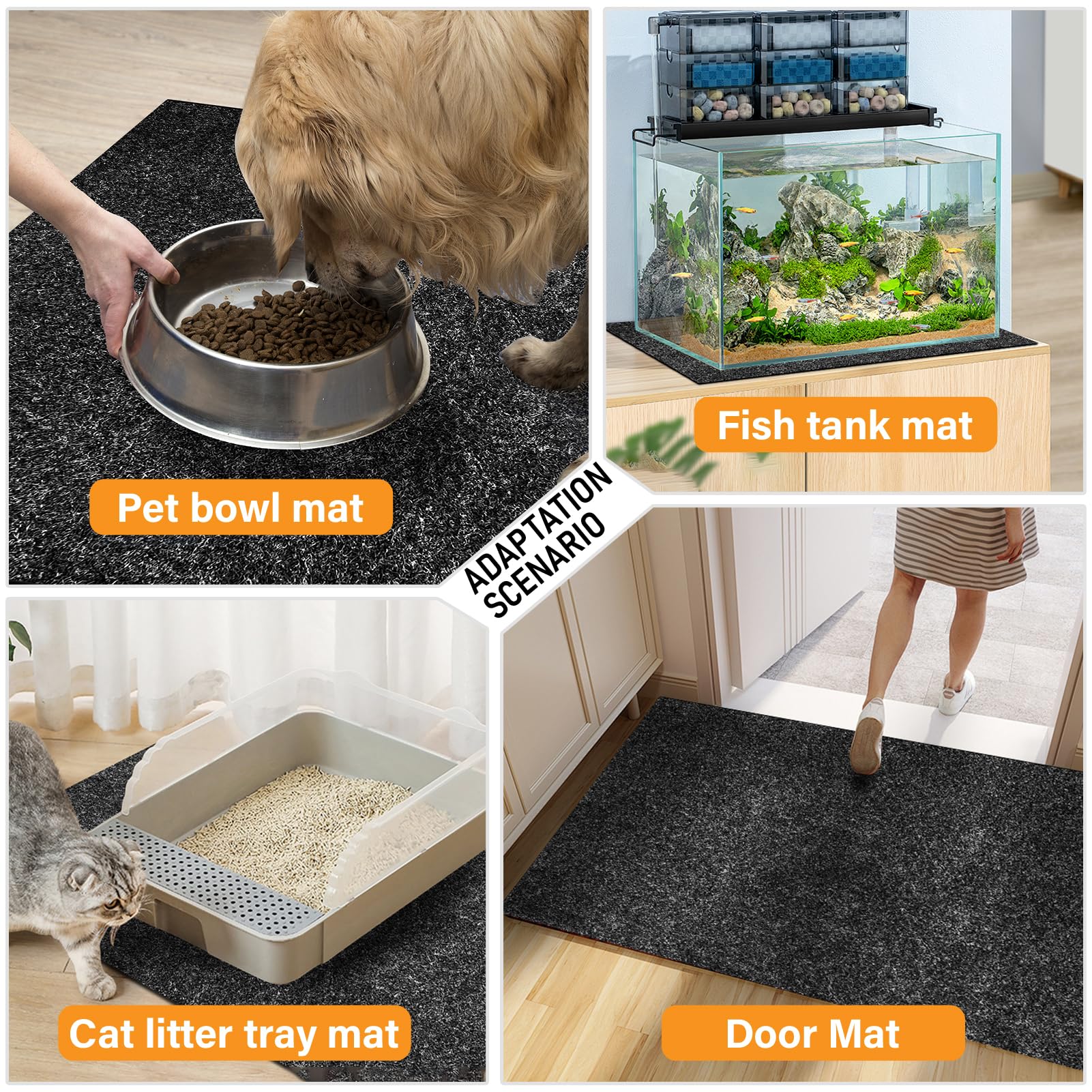 Wibeelee tear-resistant wool felt mat close-up reveals durable long-term use.