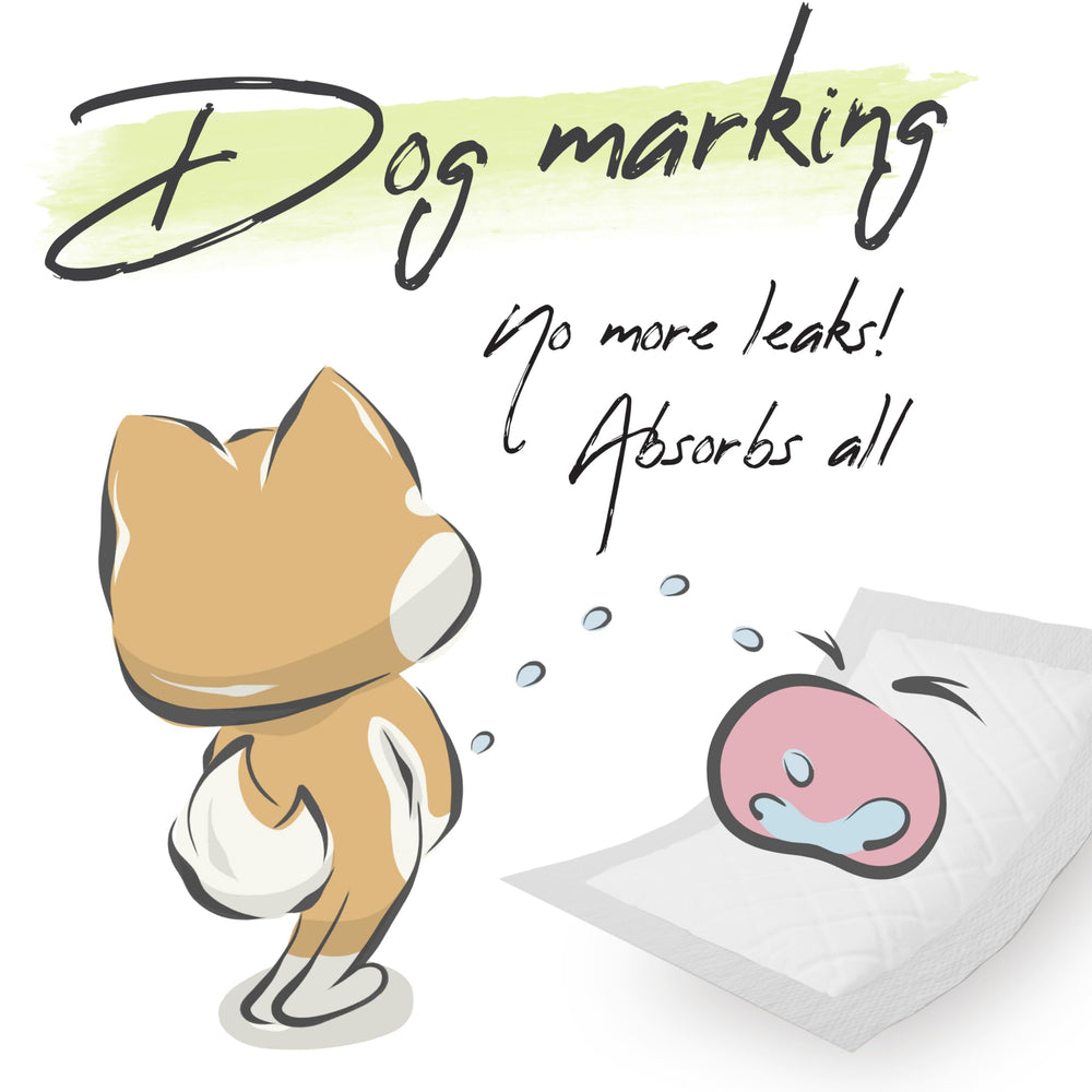 WICKEDPUP pawprints-pee-alert indicator demonstrates switch when moisture is detected for cleanups.