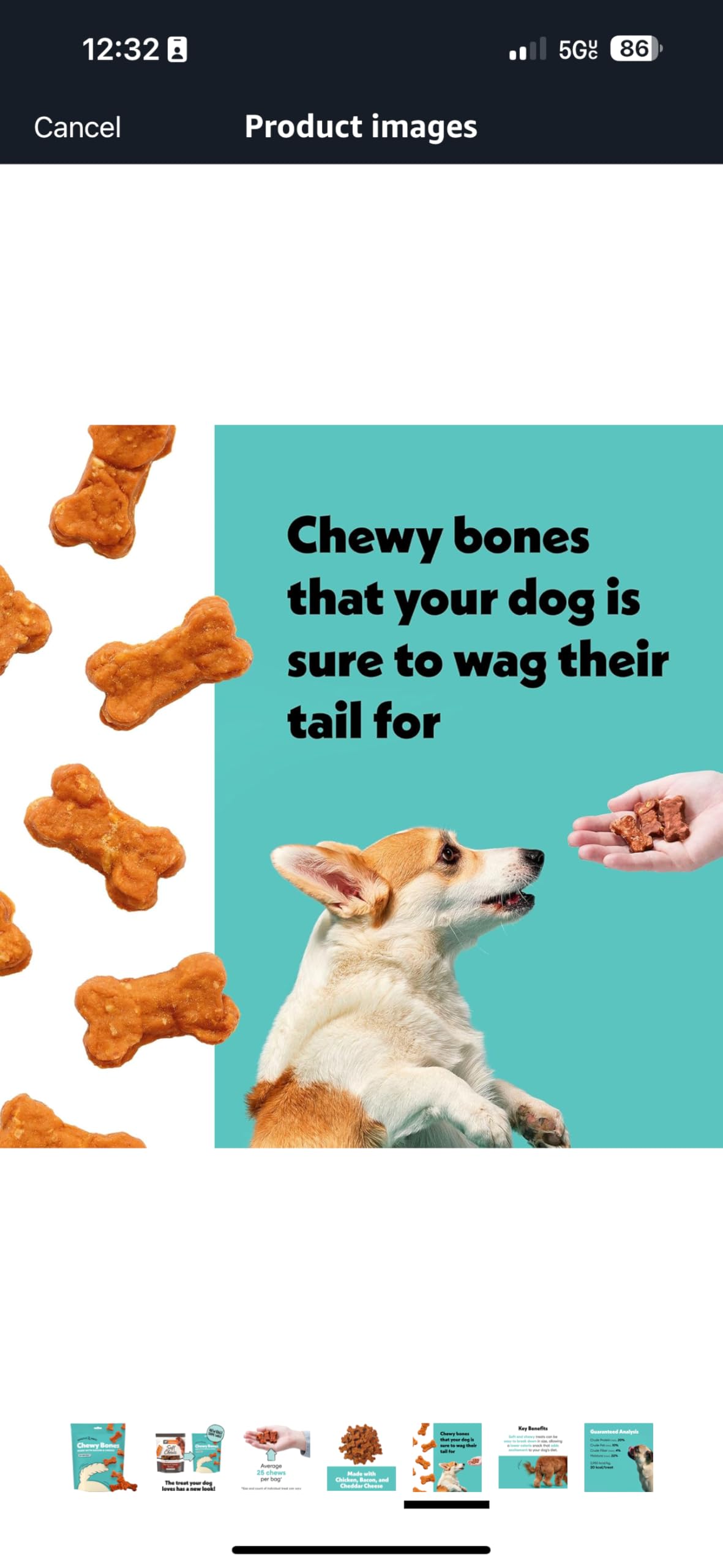 Wiggles &amp; Wags bone-shaped training rewards, perfect for training sessions.
