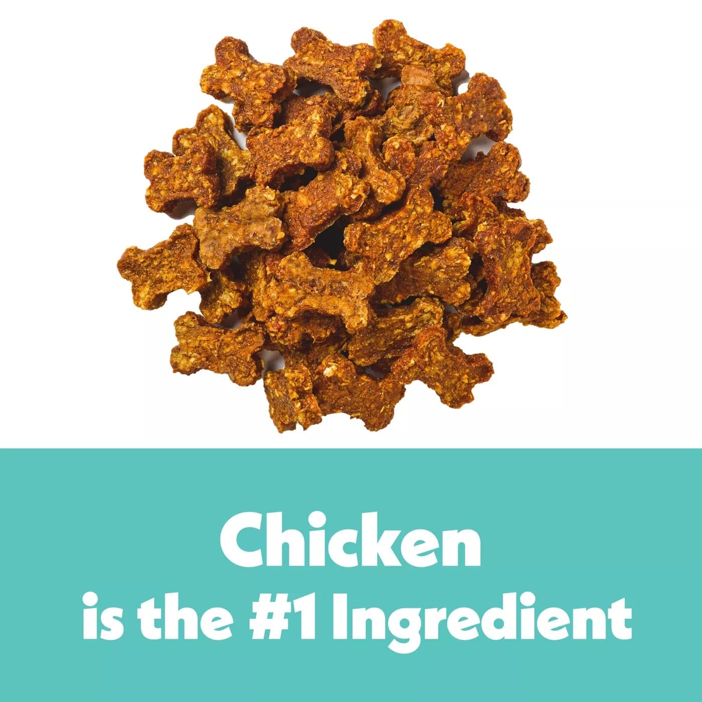 Wiggles & Wags packaging image highlighting bone-shaped treats.