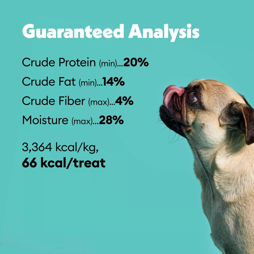 Wiggles & Wags Meaty Bars serving bowl scene for everyday treat time.