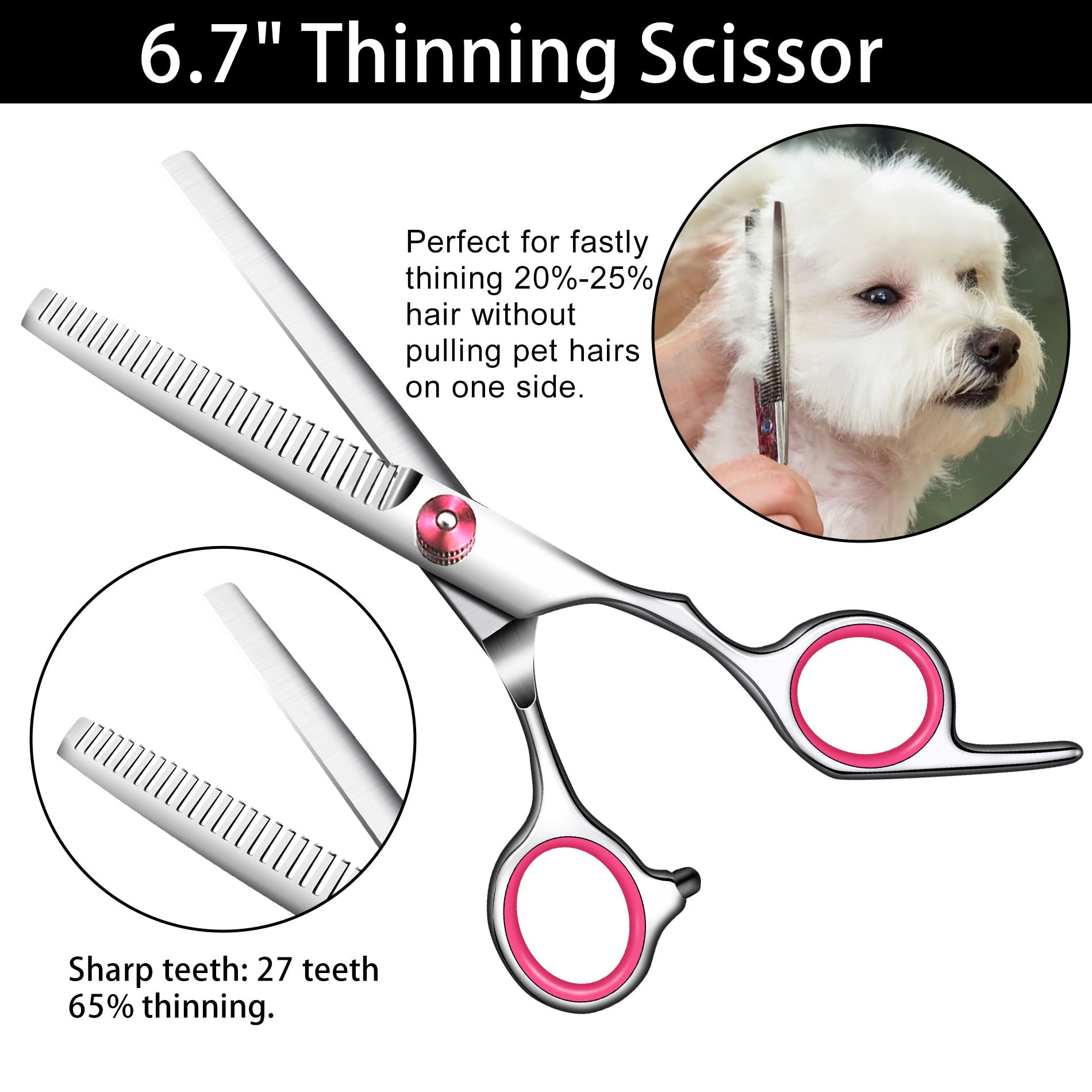 Wikdey dog grooming kit comb for detangling and prep